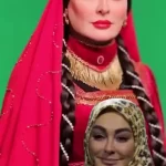 عکس های پوشش زیبای خانم بازیگران ایرانی با لباس های محلی اصیل به سبک زنان قجری/ از الهام حمیدی تا مریم مومن…