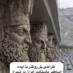 طراحی پل روگذر با ایده اساطیر باستانی ایران در شیراز (عکس)