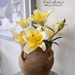 نگاه روز | مینا مختاری با ترکیب تابلوی دیواری خاص و گلدان سفالی، فضایی آرامش‌بخش خلق کرده است