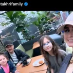 میز عصرونه خوشمزه سپیده بزمی پور همراه شوهر و دخترای خوشگلش / چه خانواده قشنگی