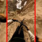 فیلم هیجان دوچرخه سواری سریع در کوهستان